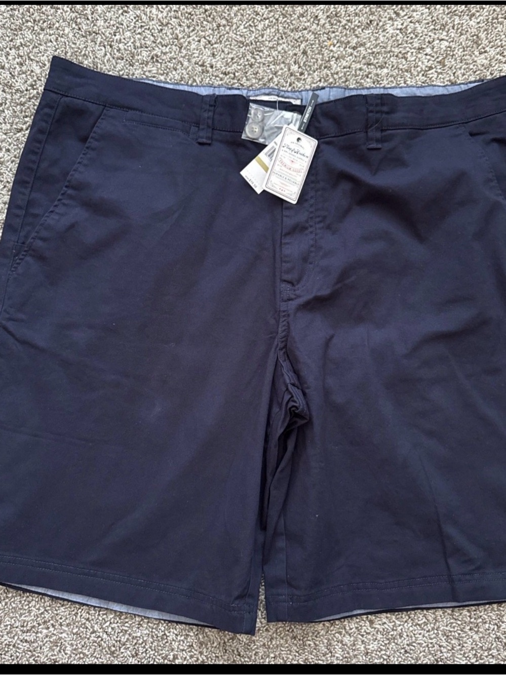 Classic Men's Navy Flat-Front Shorts